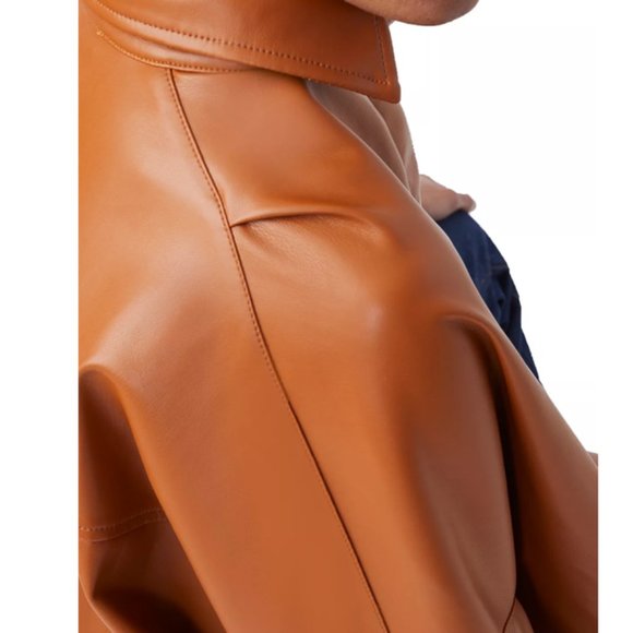 FRENCH CONNECTION Crolenda Faux Leather Shirt - Picture 5 of 14